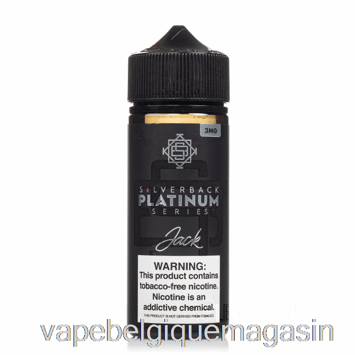Vape Belgique Jack - Série Silverback Platine - 120ml 3mg
